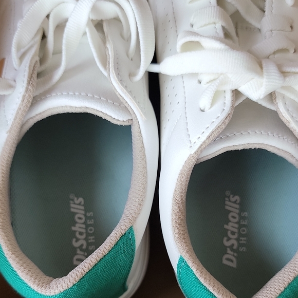 Women's Dr. Scholl's Time Off Sneakers White And Green - Picture 7 of 8